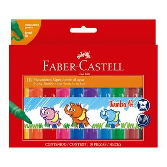 Comercial Li Plumón faber castell jumbo 47 punta gruesa x10 estuche oferta