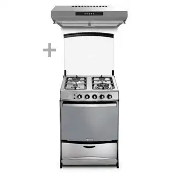 Hiraoka Cocina a glp miray fucsia plus 4 hornillas + campana extractora miray cem-61 oferta