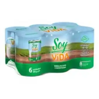 Metro Bebida de soya evaporada soy vida pack 6 de unid lata 400 gr oferta