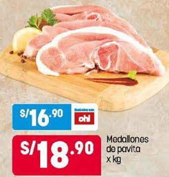 Plaza Vea Medallones de Pavita oferta