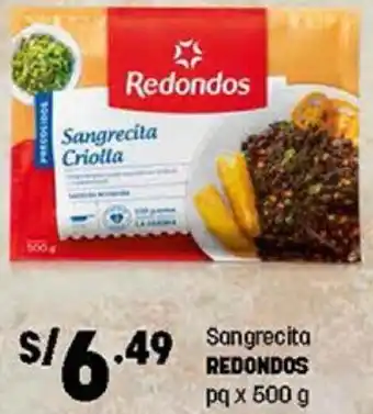 Plaza Vea Sangrecita Redondos 500g oferta