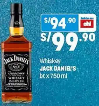 Plaza Vea Whisky Jack Daniel's 760ml oferta