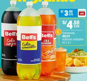 Plaza Vea Gaseosas Bell's 3L oferta