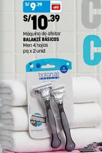 Plaza Vea Máquina de Ofeitar Balanzé Básicos 2 Und oferta