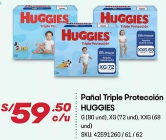 Hiperbodega Precio Uno Pañal Triple Protección Huggies oferta