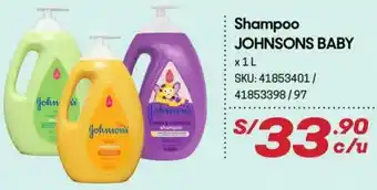 Hiperbodega Precio Uno Shampoo Johnsons baby 1L oferta