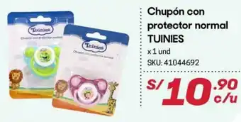 Hiperbodega Precio Uno Chupón con Protector Normal Tuinies 1Unid oferta