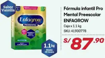 Hiperbodega Precio Uno Fórmula Infantil Pro Mental Preescolor Enfagrow 1,1kg oferta