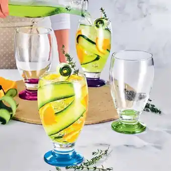 Avon Set x 4 vasos pie color oferta