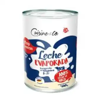 Metro Leche evaporada entera cuisine & co lata 410 gr oferta