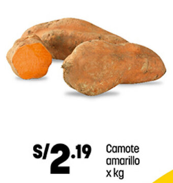 Plaza Vea Camote Amarillo x kg oferta