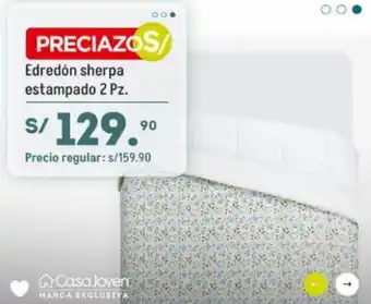 Tottus Casa Joven Edredón Estampado 2 pz. oferta