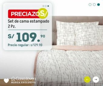 Tottus Casa Joven Set de Cama Estampado 2 pz. oferta
