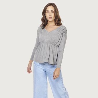 Mentha & Chocolate Polo talia gris oferta