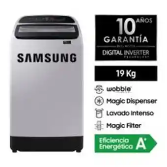 Metro Lavadora 19kg samsung wa19t6260by wobble oferta
