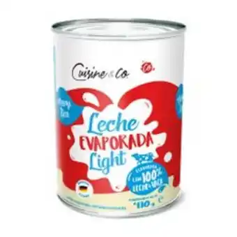 Metro Leche evaporada light cuisine & co lata 410 gr oferta