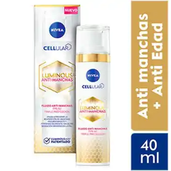 Mifarma Fluido de día anti-manchas nivea cellular luminous spf50 - frasco 40 ml oferta