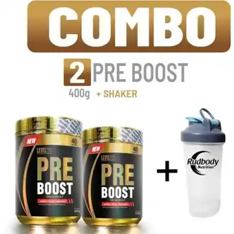 Platanitos Level pro combo level pro - 2 pre boost 400 gr. orange + shaker oferta
