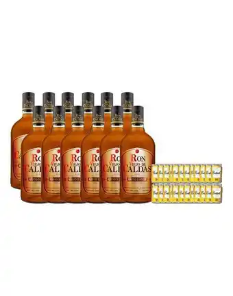 Sumon Licores Ron viejo de caldas 3 años 750ml x12und 24und britvic tonic 150ml oferta