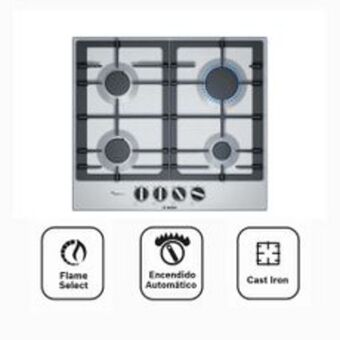Metro Bosch cocina empotrable a gas pcp6a5b90v 4 hornillas oferta