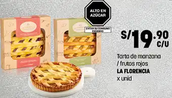 Plaza Vea Tarta de Manzana Chica/Frutos Rojos La Florencia oferta
