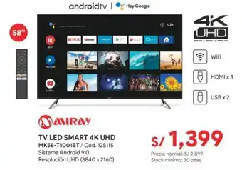 Miray TV LED Smart 4K UHD