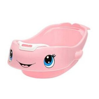 Tai Loy Combo bañera aqua baby (bañera decorada + auxiliar de baño) rosado oferta