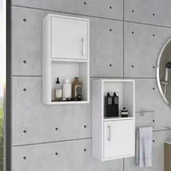 Linio Mueble auxiliar tuhome bath x2 - blanco oferta