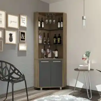 Linio Bar alto esquinero tuhome carmenere - mi... oferta