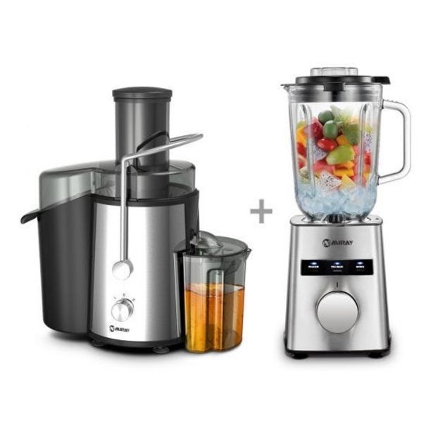 Hiraoka Extractor de jugo miray em-39 + licuadora miray lm-118v 1.5l oferta