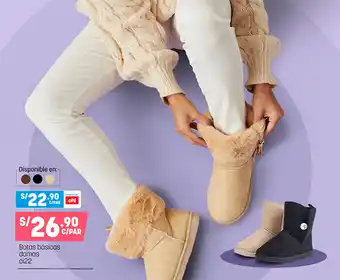 Plaza Vea Botas Básicas Damas oi22 oferta
