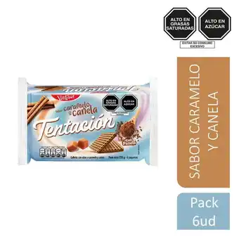 Tottus Galleta tentación caramelo y canela 6 unidades oferta