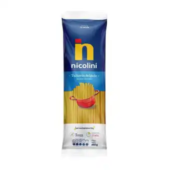 Tottus Fideos nicolini tallarin delgado 450 gr oferta