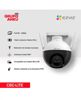 Tiendas EFE Cámara ip ptz wifi full hd 1080p oferta