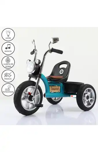 Tiendas EFE Triciclo chavito musical azul oferta