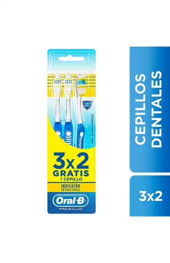 Tiendas EFE Cepillo dental oral b indicator antibacterial 3 unidades oferta