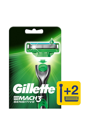 Tiendas EFE Máquina recargable gillette mach3 sensitive + 2 cartuchos oferta