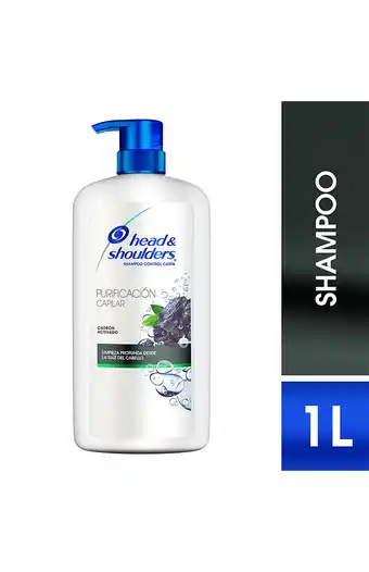 Tiendas EFE Shampoo head&shoulders purificación capilar carbón activo 1l oferta