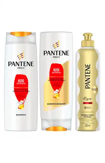Tiendas EFE Pack shampoo pantene rizos + acondicionador + crema peinar oferta