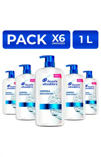 Tiendas EFE Packx6 shampoo head&shoulders limpieza renovadora 1l oferta