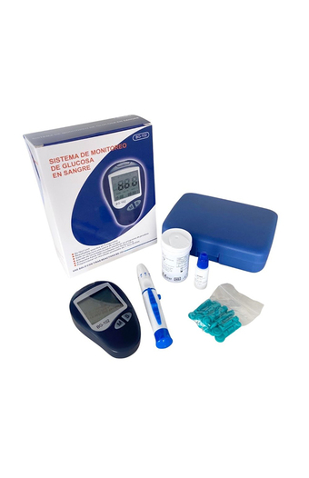 Tiendas EFE Kit glucómetro + 10 tiras + 10 lancetas + batería + estuche transportador oferta