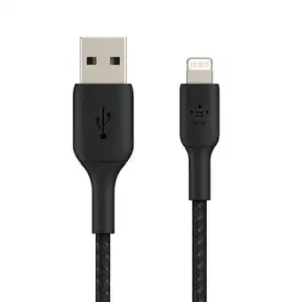 iShop Cable belkin boostcharge trenzado usb-a a lightning 1m - negro oferta