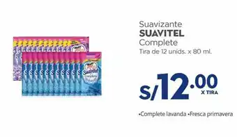 Makro Suavizante suavitel complete tira de 12 unids. x 80 m oferta