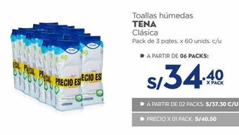 Makro Toallas húmedas tena clásica oferta