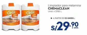 Makro Limpiador para melamina chemaclean unid. x 3785 l oferta
