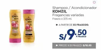 Makro Shampoo / acondicionador konzil fragancias variadas frasco x 375 ml. oferta