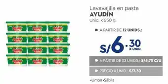 Makro Lavavajilla en pasta ayudín unid. x 950 g. oferta