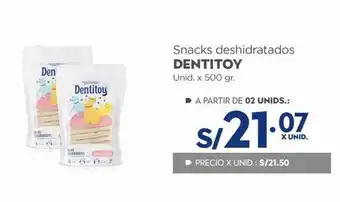 Makro Snacks deshidratados dentitoy unid. x 500 gr. oferta