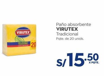 Makro Paño absorbente virutex tradicional pqte. de 20 unids. oferta