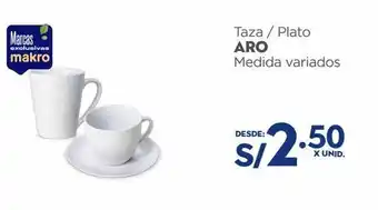 Makro Taza / plato aro medida variados oferta